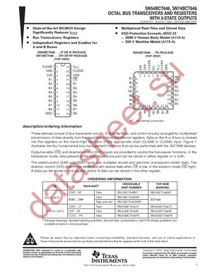 SN74BCT646NT datasheet  